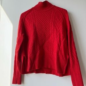 XS / S red whistles merino wool jumper